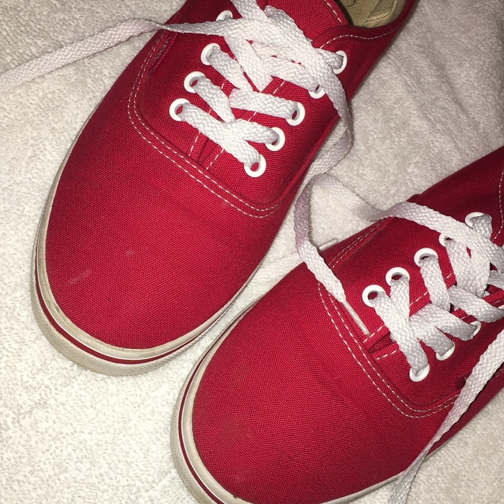 Red vans 🌈
